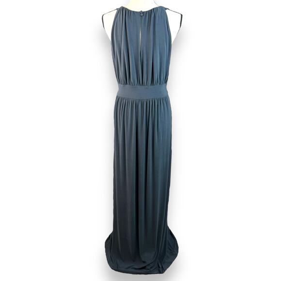 CARMEN Carmen Marc Valvo Sleeveless Maxi Dress Special Event Dark Gray Large - Picture 4 of 6